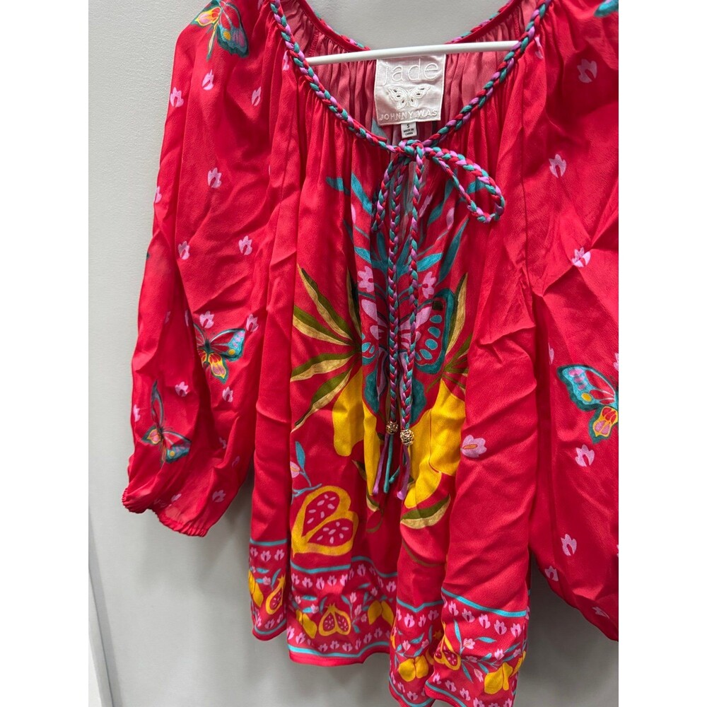 Johnny Was Monaco Peasant Blouse Ekaterina Pattern Small - Picture 2 of 4